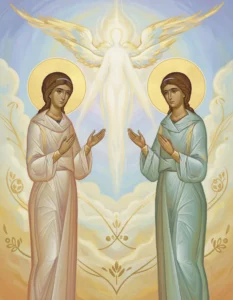 Молебен о сыне и невестке